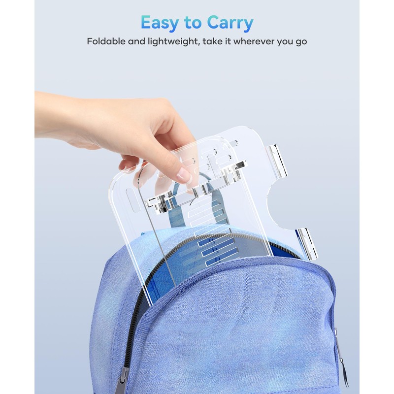 Lpoake 2 Pack Acrylic Laptop Stand for Desk, Adjustable Ergonomic