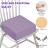 Toddler Booster Seat for Dining Chair, PU Washable Double Straps