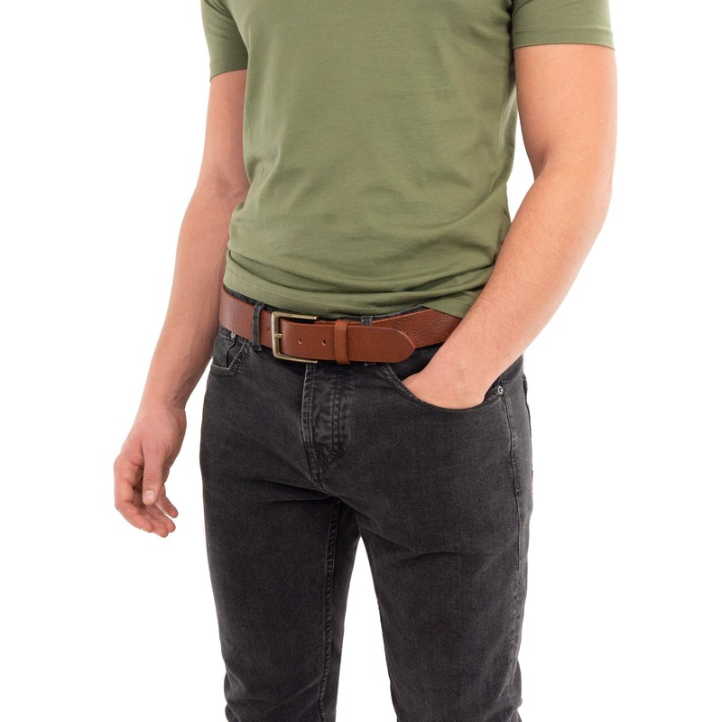 Gusti Verner Leather Belt Men's Belt Business Belt Brown Genuine