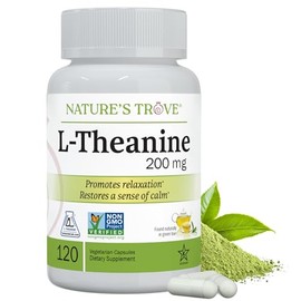 Natures Trove Nature'S Trove L-Theanine 200 Mg - 120 Cápsulas Vegetarianas