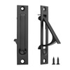 Malimali 2 Pack Matte Black Modern Edge Pull Pocket Door