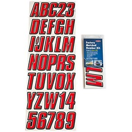 Hardline Products REBLK800 Red/Black Number Factory Matched Registration Kit