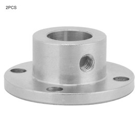 2pcs Steel Flange Shaft Coupling, M4 Rigid ID 12mm OD 18mm Motor Shaft Coupler Connector