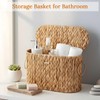 YBEATY Toilet Paper Storage Basket, Water Hyacinth Slim Toilet Paper