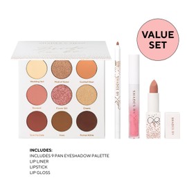 Shades by Shan – The Bride to Be Set - Natural Glam Bridal Makeup Kit | Long-Lasting, Flawless Look for Brides – Full Makeup Set with Eyeshadow, Lipliner & Lip Gloss