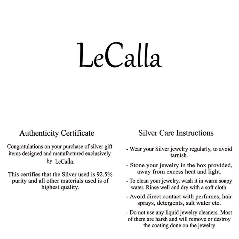 LeCalla 925 Sterling Silver Hoop Earrings, 925 Silver Filigree Hoop