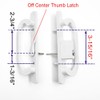 DECEBALUS Sliding Glass Patio Door Handle Set with Mortise Lock