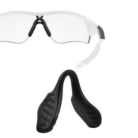 HILEEN - almohadillas para orejas de repuesto para la nariz (61 x 11 mm) para anteojos de sol, 1 pieza, Negro, 61