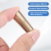 PATIKIL Solid Brass Stopper, 1/2" Brass Tube Stoppers Tapered Shaped