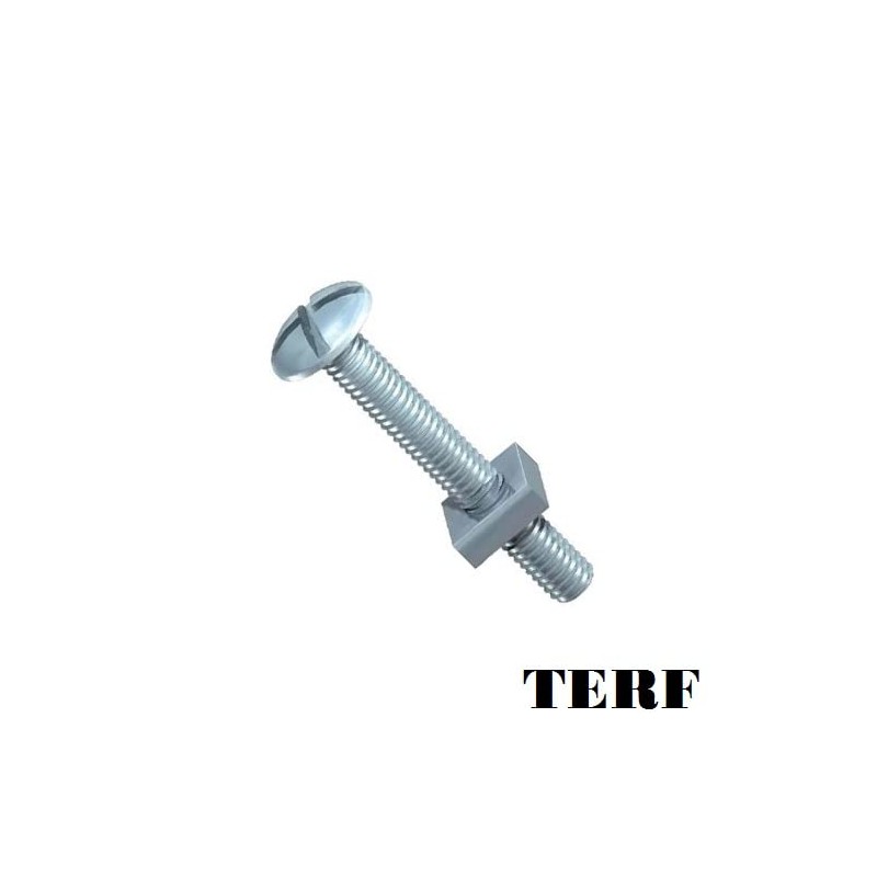 TERF® M8 X 140mm Roofing Bolt with Square Nut M8