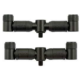 Fox Black Label 2 Rod Adjustable Buzz Bars, 150mm & 180mm, Aluminium, QR System, Fishing