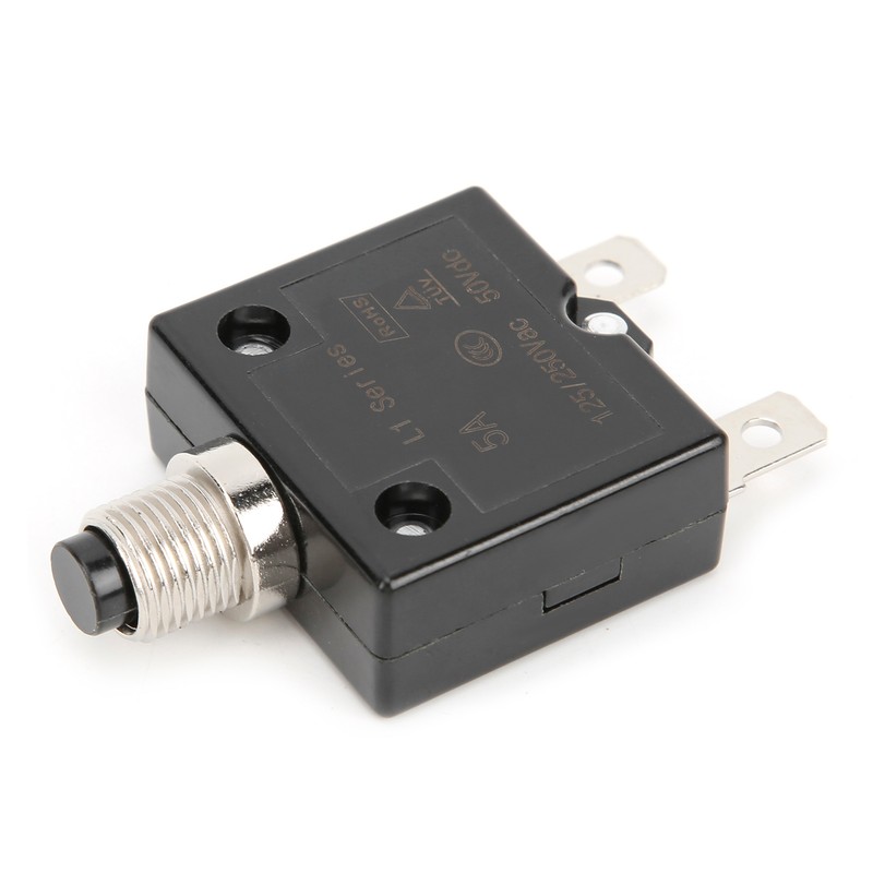 5A Thermal Circuit Breaker with Quick Connect Terminals Waterproof Cap