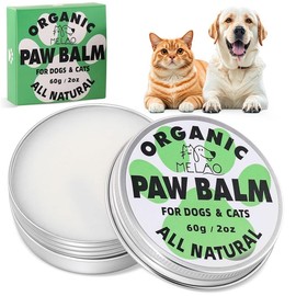 Organic Dog Paw Balm - Moisturizing & Protective Soother for Cracked Noses and Paws - Natural 2 Oz Pad Protector for Dogs & Cats - Specification: 2 Pack
