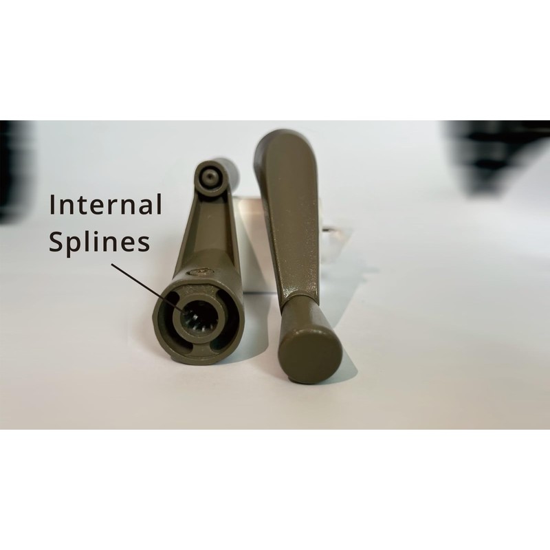 Pack of 2.Window Crank Handle Replacement,(Stone Color) Fit to [3/8
