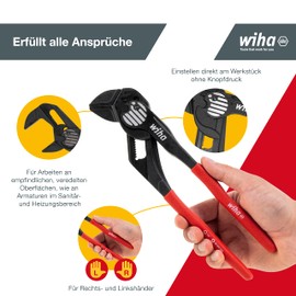 Wiha Classic Pliers Wrench 250 mm, Red, (40923)
