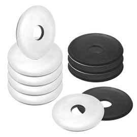 M METERXITY 10-Pack EPDM Bonded Sealing Rubber Washers, 304 Stainless Steel 3/8" x 1-1/2" OD Neoprene Rubber Washers Gasket for Bolts/Screws/Machinery/Ships/Roof