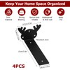 4 Pcs Heavy Duty Floating Shelf Brackets for Shelves L