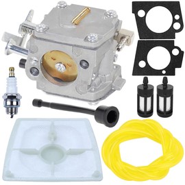 ZAMDOE 1110-120-0609 Carburetor for STIHL 041 041AV 041 Farm Boss Petrol Chainsaw Replaces Stihl 1110-120-0608, 1110-120-0602 with Air Filter, Spark Plug, Gasket, Fuel Line Kit