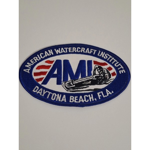 AMI 5"x3" Patch American Motorcycle Watercraft Institute Daytona Beach Jet