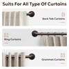Zeerobee Curtain Rods for Windows 48 to 84, 1 Inch