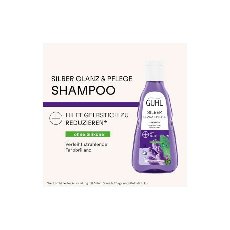 Guhl Silver Shine & Care Shampoo – Contents: 250 ml