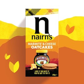 Nairn's Marmite & Cheese Oatcakes 200g (Pack of 3)