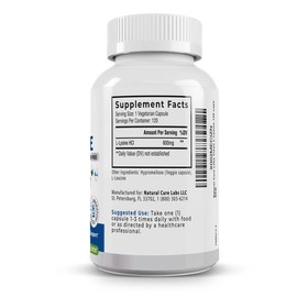 Clean L-Lysine 600mg – Immune Support, Muscle Health & Recovery | 120 Capsules