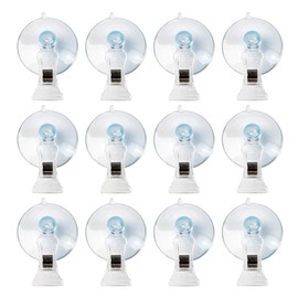 AUEAR, 12 Pack 48mm Suction Cup Clip Fish Seaweed Veggie Feed Holder for Office Home Display Business Cards Aquarium Shower