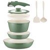 Ceramic Cookware Set Non Stick 8Pcs Pots and Pans Set