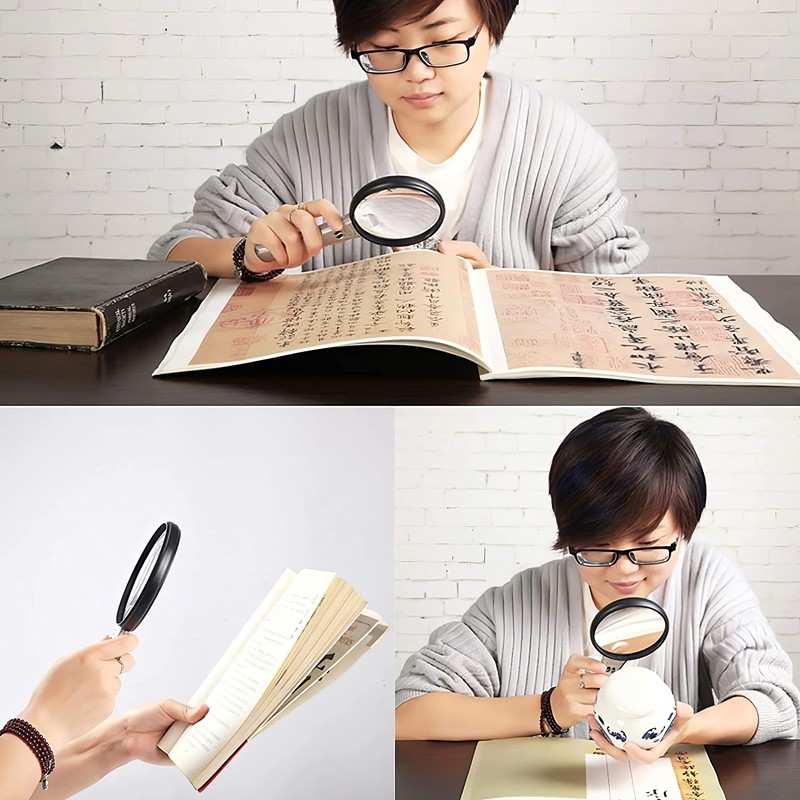 Large Magnifier for Visually Impaired Products Hand Lens Strong Magnifying