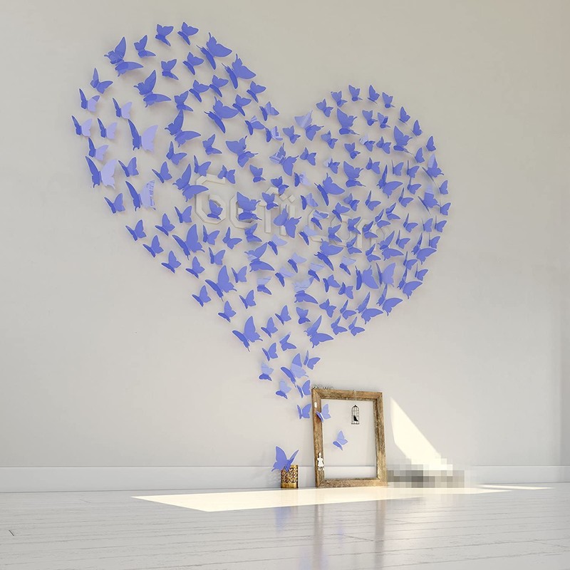 Jaamso Royals '3D Butterflies' Wall Sticker (Vinyl, 13 cm x