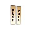 Origin Gold Push Pull Set Pair Generic Door Sign for