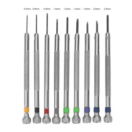 9 Pcs Watchmaker Screwdrivers Set 0.5mm-2.5mm for Jewelry Watch,Eyeglass Repair,Electronics and More