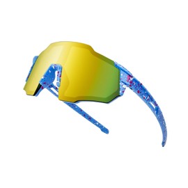 TTOAOKE Kids Sunglasses Youth Baseball Glasses for Sports & Cycling Lightweight Anti-Glare Softball Goggles for Boys & Girls (BF004)