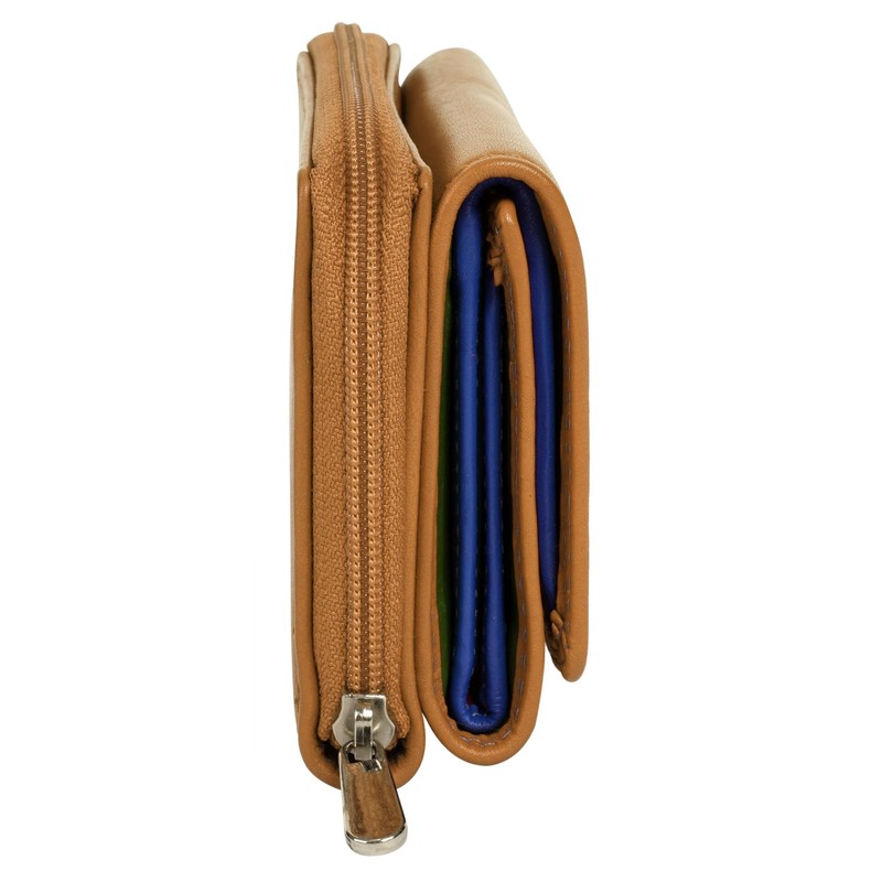 Samantha Look Genuine Leather Women's Purse, Practical Format, Clever Division,