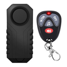 Bike Alarm Wireless Vibration Motion Sensor, Bike Alarm with Remote, Anti Theft for Electric Bike Motorcycle Golf Car Trailer Mailbox 113dB Loud IP65 Waterproof
