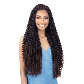 Freetress Synthetic Braid - 3X TAHITI WATER CURL EXTRA LONG (Color:1 Jet Black)
