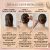 2PCS Small Cute Messy Bun Hair Piece for Thin Hair