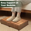 koretech Wooden Step Stool 6” Height, Bed Steps for High