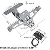 Motoforti Motorcycle License Plate Tail Rear Light Bracket Titanium Tone