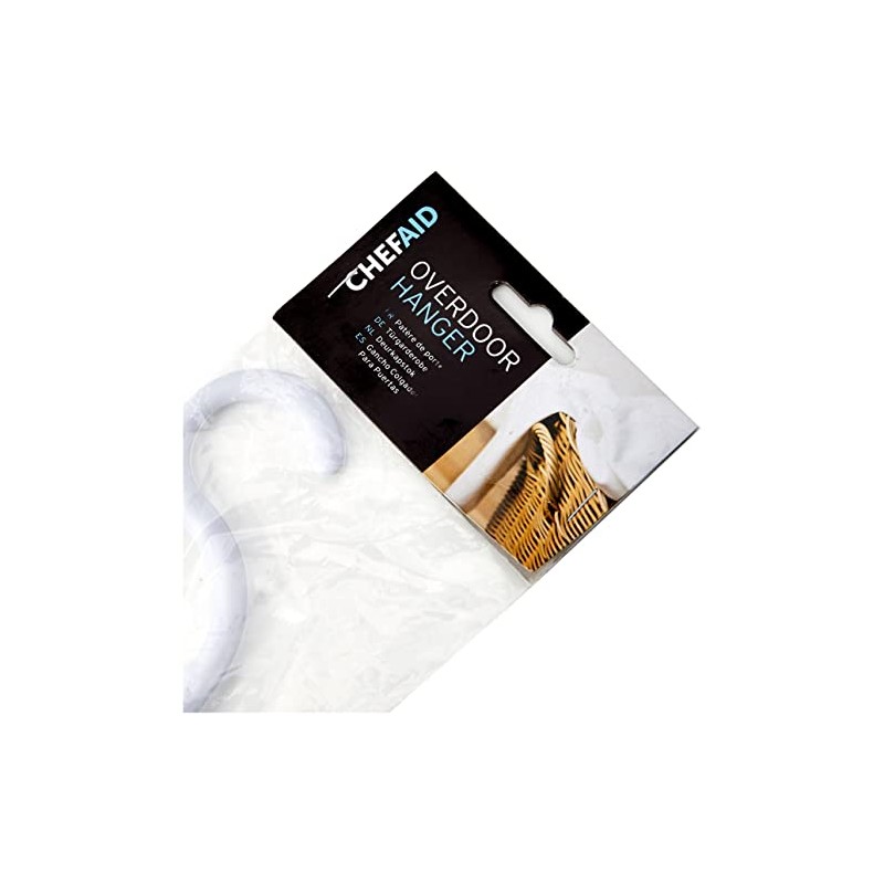 Chef Aid Overdoor Hanger, White, One Size