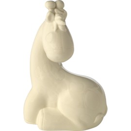Precious Moments Raffie Giraffe Ceramic Battery Operated Nightlight, Beige