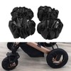 4Pcs/Set Stroller Wheel Protector Covers Black Wheelchair Tire Protector for