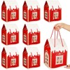 AmazingSpark 12 Pack Large House Shaped Christmas Gift Boxes with