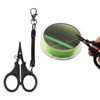 NYGHMY 1 Pcs Stainless Steel Fishing Scissors - Black Titanium