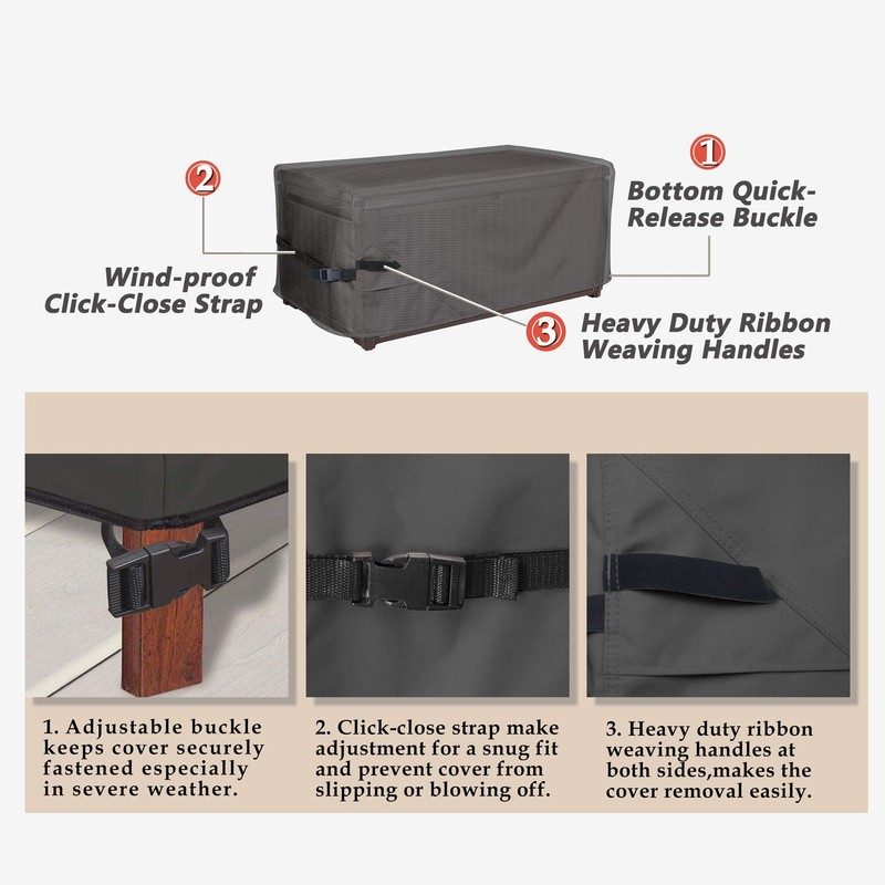 Porch Shield Patio Deck Box Storage Cover - 600D Outdoor