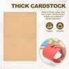 PATIKIL 50Pack Light Brown 5x7 Envelopes with Cards, V Flap