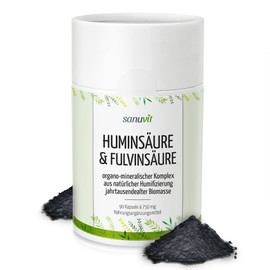Sanuvit® - 70% Fulvic Acid & 30% Humic Acid | 90 Capsules | Mumijo Shilajit | Natural Organo-Mineral Complex of Humified Biomass | Quality from Austria