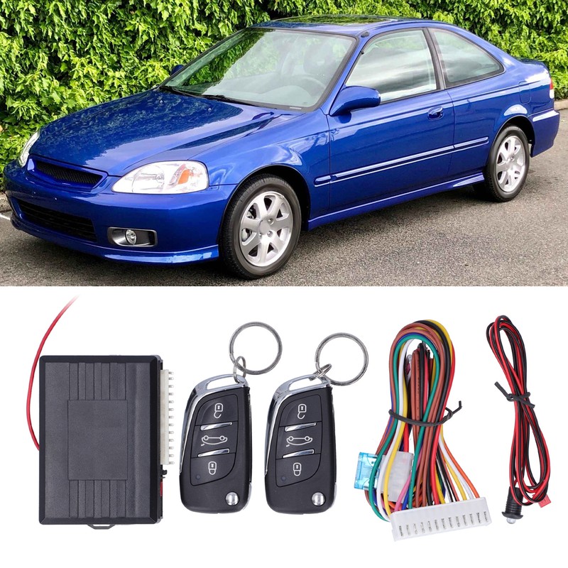 Universal Remote Control Security Door Lock Kit Auto Keyless Entry