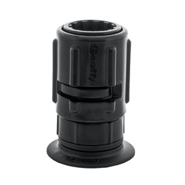 Scotty #445-BK Stick-On Accessory Mount w/#437 Gear-Head (2") (Black)